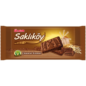 Ülker Saklıköy Çikolata Kremalı Bisküvi 87g*24
