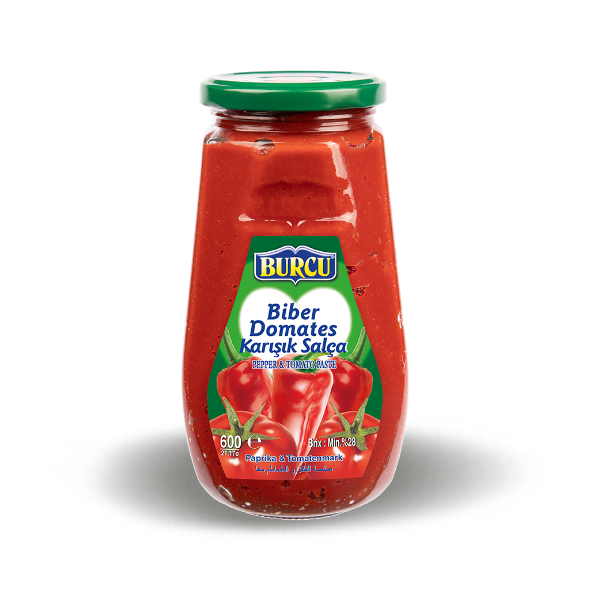 BURCU İKİSİ BİRARADA (domates+biber) SALÇASI 600 G