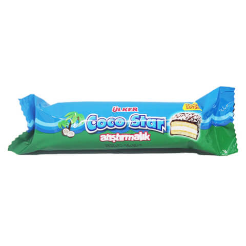 Cocostar Hindistan Cevizli AtÄ±ÅŸtÄ±rmalÄ±k 66gr*24